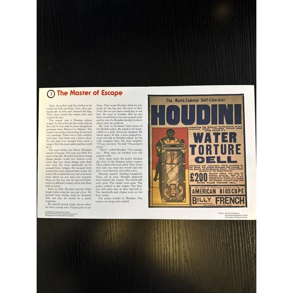 VINTAGE‎ Bowmar Noble Horror Reading Series/Kit 79' COMPLETE SET#1-10